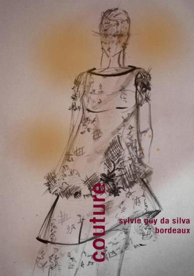 dessin robe dentelle