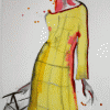 DESSIN-ROBE-JAUNE