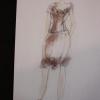 croquis robe organza et dentelle