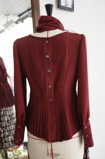 Blouse en crêpe de soie 