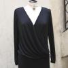 ROBE NOIRE DRAPEE