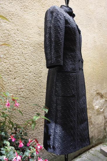 Manteau tweed tissé main (MALHIA, Paris)